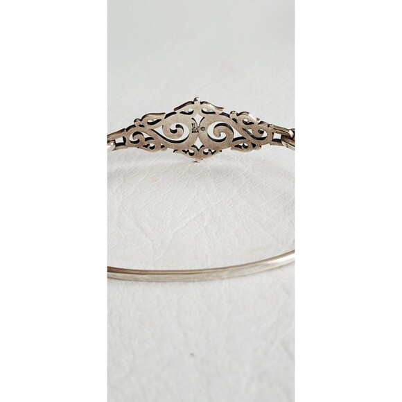James Avery Retired Sterling Silver  Sorrento Hook Bangle Bracelet 6.5” - Picture 3 of 7